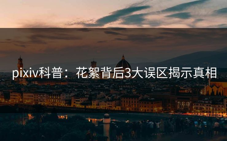 pixiv科普：花絮背后3大误区揭示真相